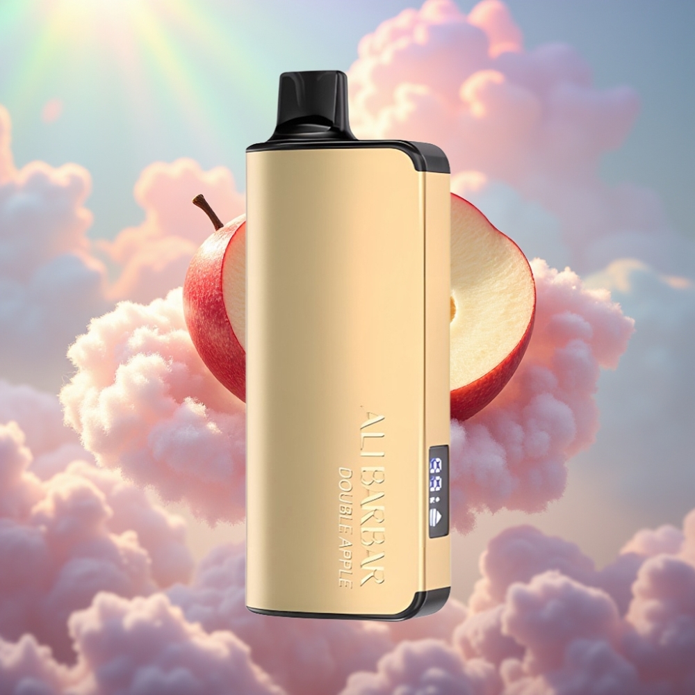 Alibarbar Ingot 9000 Puffs Ühekordselt Kasutatav Vape Kahe Õuna Maitseline