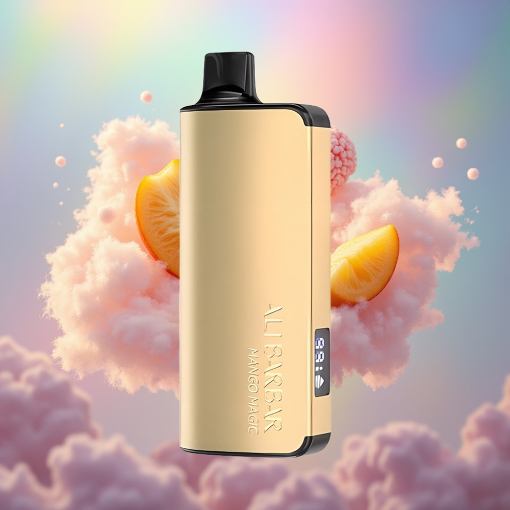 Alibarbar Ingot 9000 Sõmud Ühekordselt Kasutatav Vape Maagiline Mango
