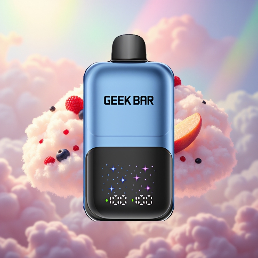 GEEK BAR 2GO 20ml 50000 Puffs Kahe Seeria Ühekordselt Kasutatav Vape Pen Virsik & Marjad