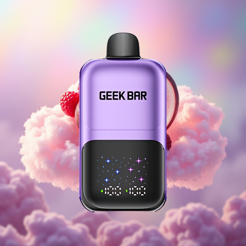 GEEK BAR 2GO 20ml 50000 Puffs Kahekordne Seeria Ühekordselt Kasutatav Vape Pen Viinamarja & Vaarika Maitsega