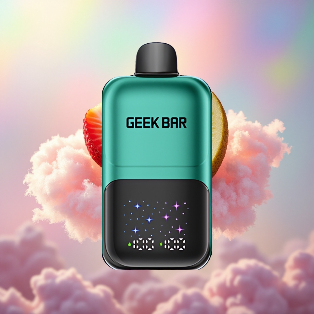 GEEK BAR 2GO 20ml 50000 Tõmmet Kahe Seeria Disposabel Vape-pesa Maasikas & Kiivi