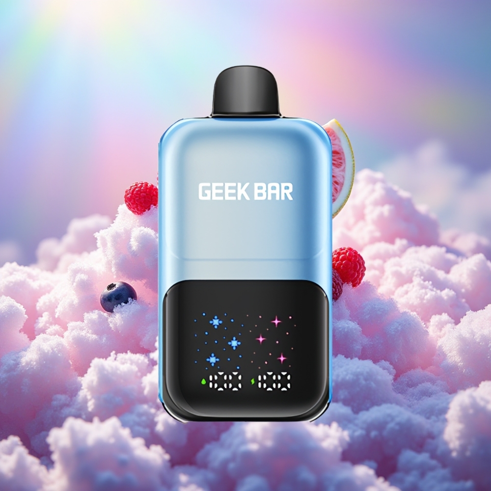 GEEK BAR 2GO 20ml 50000 Tõmmet Kahe Seeria Ühekordne Vape-pastakas Mustikas Vaarikas Jää