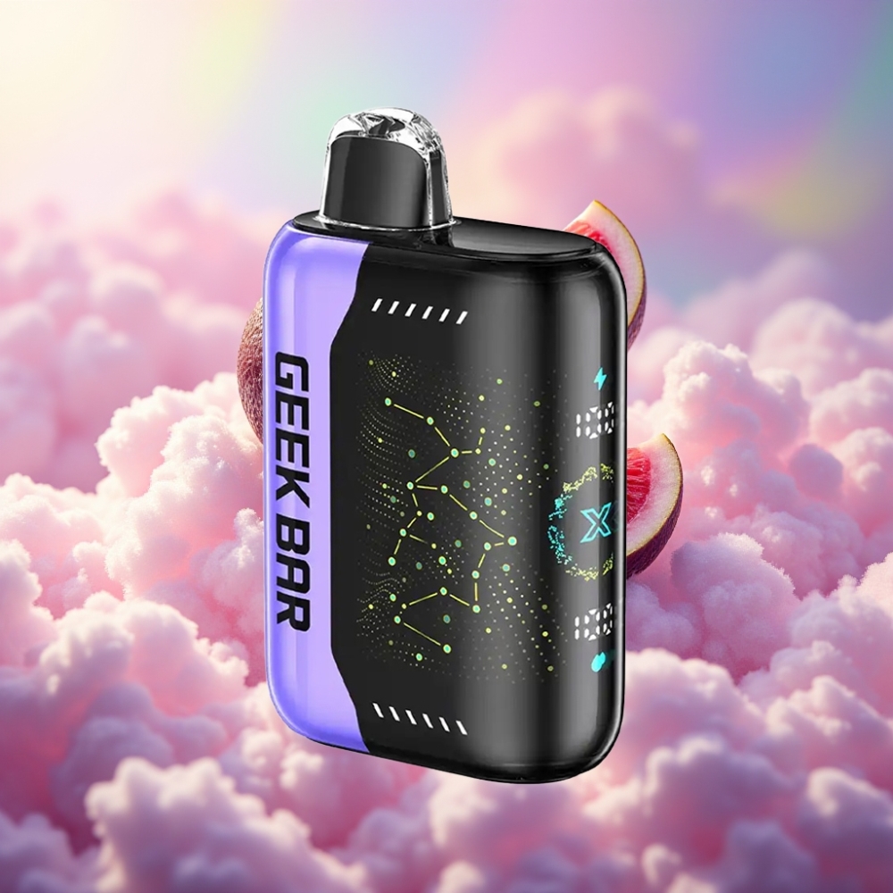 GEEK BAR Pulse X 25000 Tõmmet 18mL Eelnevalt Täidetud Vedelik Dual Mesh Mähis 3D Kumer Näidiku Ekraan USB Type-C Laadimispordiga