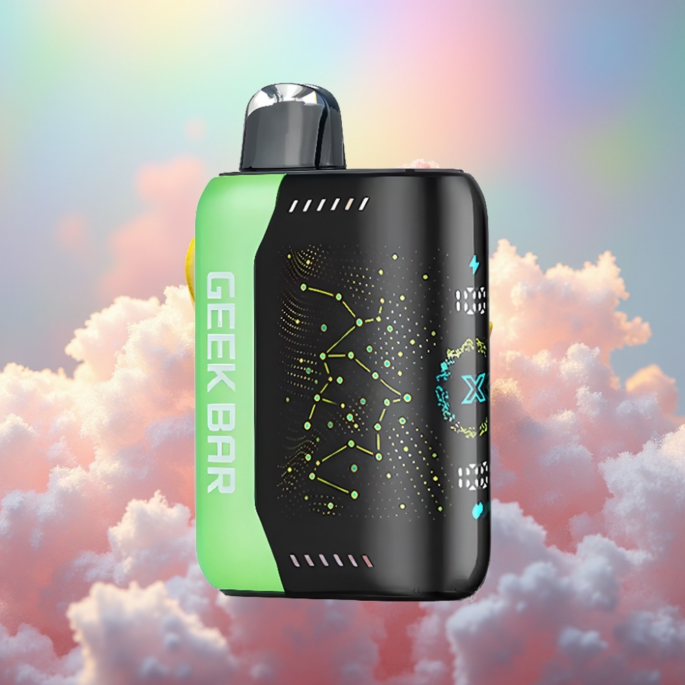 GEEK BAR Pulse X 25000 Tõmmet 18mL Eelnevalt Täidetud Vedelik Dual Mesh Mähis 3D Kumer Näidiku Ekraan USB Type-C Laadimispordiga
