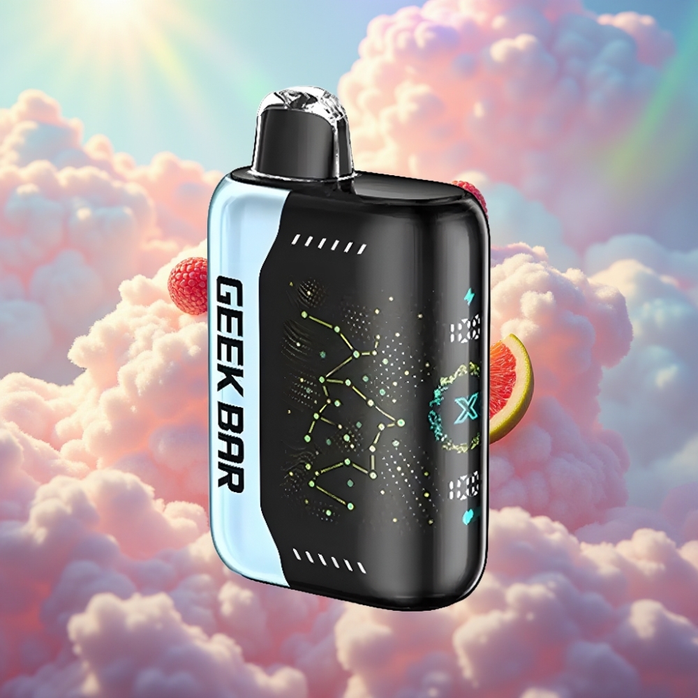 GEEK BAR Pulse X 25000 Tõmmet 18mL Eelnevalt Täidetud Vedelik Dual Mesh Mähis 3D Kumer Näidiku Ekraan USB Type-C Laadimispordiga