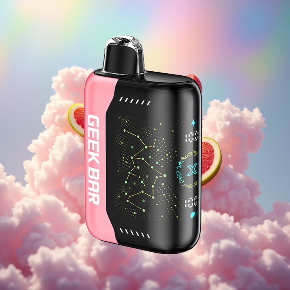 GEEK BAR Pulse X 25000 Tõmmet 18mL Eelnevalt Täidetud Vedelik Dual Mesh Mähis 3D Kumer Näidiku Ekraan USB Type-C Laadimispordiga