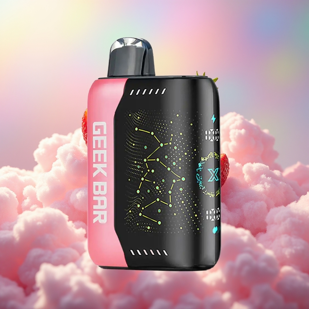 GEEK BAR Pulse X 25000 Tõmmet 18mL Eelnevalt Täidetud Vedelik Dual Mesh Mähis 3D Kumer Näidiku Ekraan USB Type-C Laadimispordiga