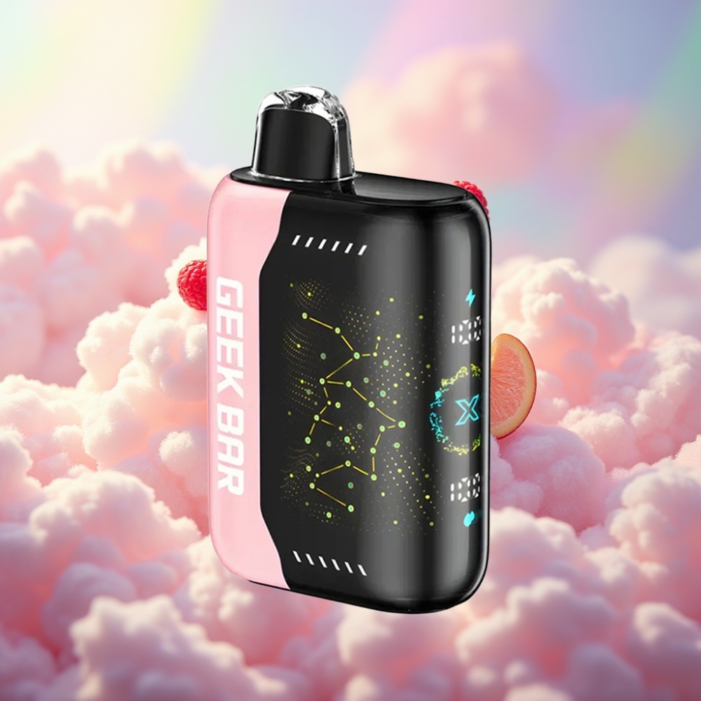 GEEK BAR Pulse X 25000 Tõmmet 18mL Eelnevalt Täidetud Vedelik Dual Mesh Mähis 3D Kumer Näidiku Ekraan USB Type-C Laadimispordiga