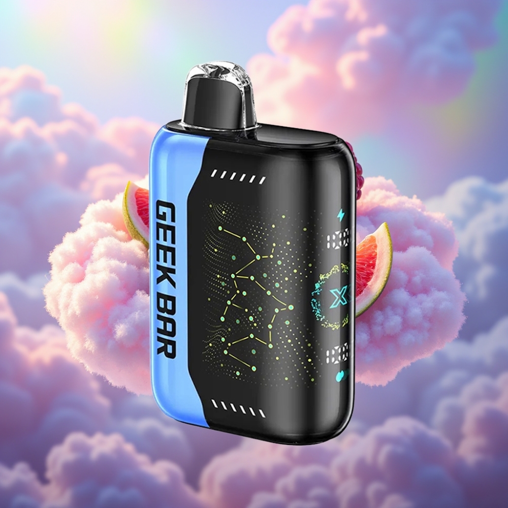 GEEK BAR Pulse X 25000 Tõmmet 18mL Eelnevalt Täidetud Vedelik Dual Mesh Mähis 3D Kumer Näidiku Ekraan USB Type-C Laadimispordiga