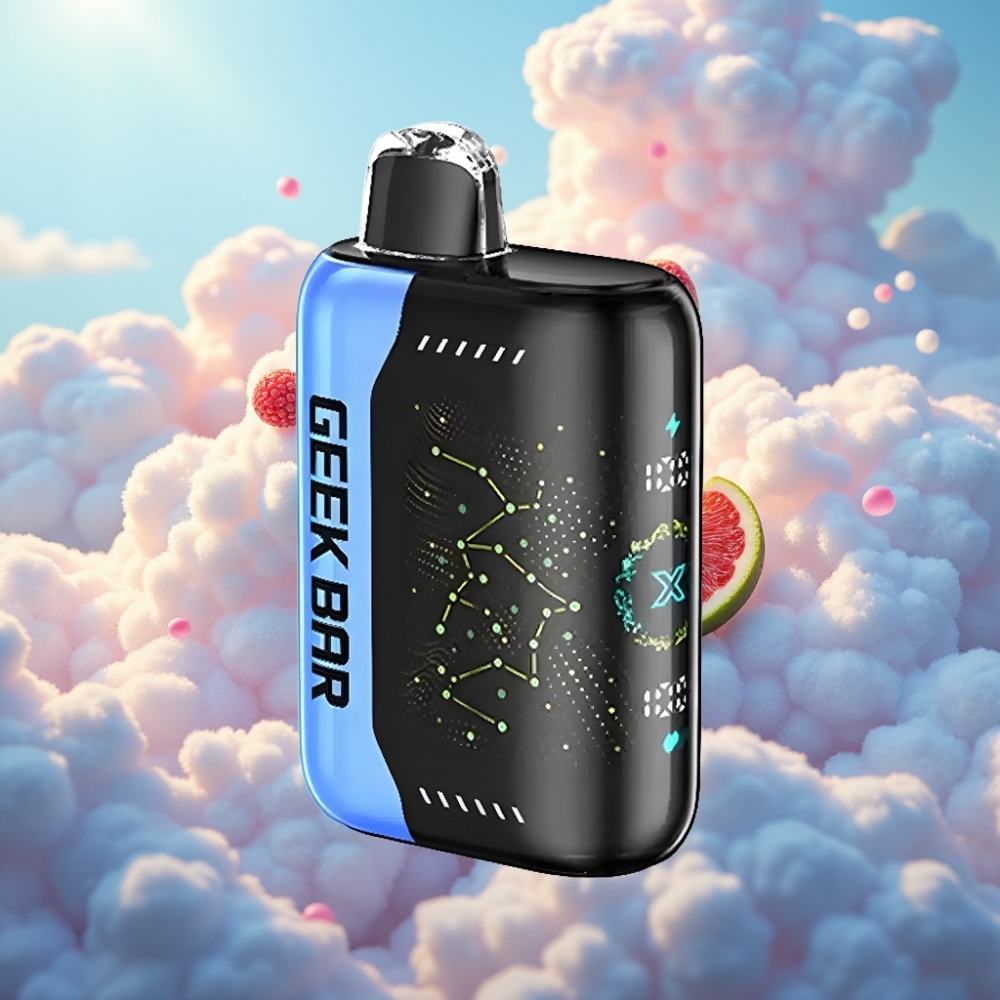 GEEK BAR Pulse X 25000 Tõmmet 18mL Eelnevalt Täidetud Vedelik Dual Mesh Mähis 3D Kumer Näidiku Ekraan USB Type-C Laadimispordiga