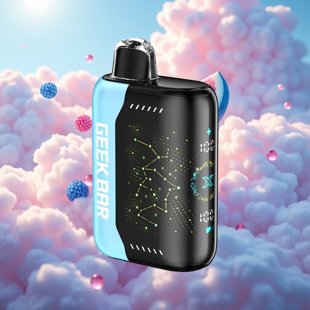 GEEK BAR Pulse X 25000 Tõmmet 18mL Eelnevalt Täidetud Vedelik Dual Mesh Mähis 3D Kumer Näidiku Ekraan USB Type-C Laadimispordiga