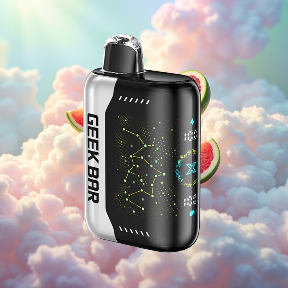 GEEK BAR Pulse X 25000 Tõmmet 18mL Eelnevalt Täidetud Vedelik Dual Mesh Mähis 3D Kumer Näidiku Ekraan USB Type-C Laadimispordiga