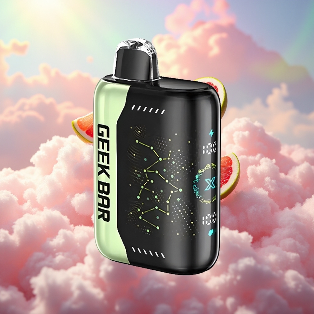GEEK BAR Pulse X 25000 Tõmmet 18mL Eelnevalt Täidetud Vedelik Dual Mesh Mähis 3D Kumer Näidiku Ekraan USB Type-C Laadimispordiga