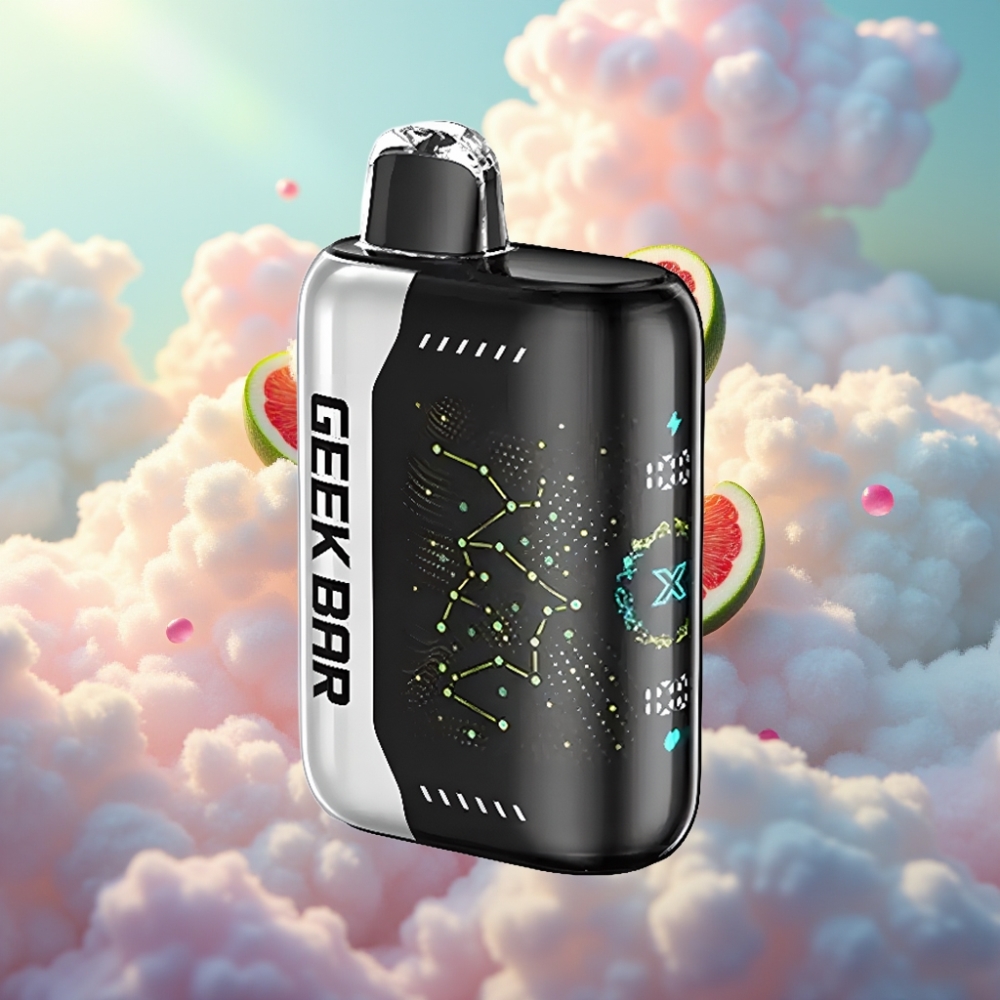 GEEK BAR Pulse X 25000 Tõmmet 18mL Eelnevalt Täidetud Vedelik Dual Mesh Mähis 3D Kumer Näidiku Ekraan USB Type-C Laadimispordiga