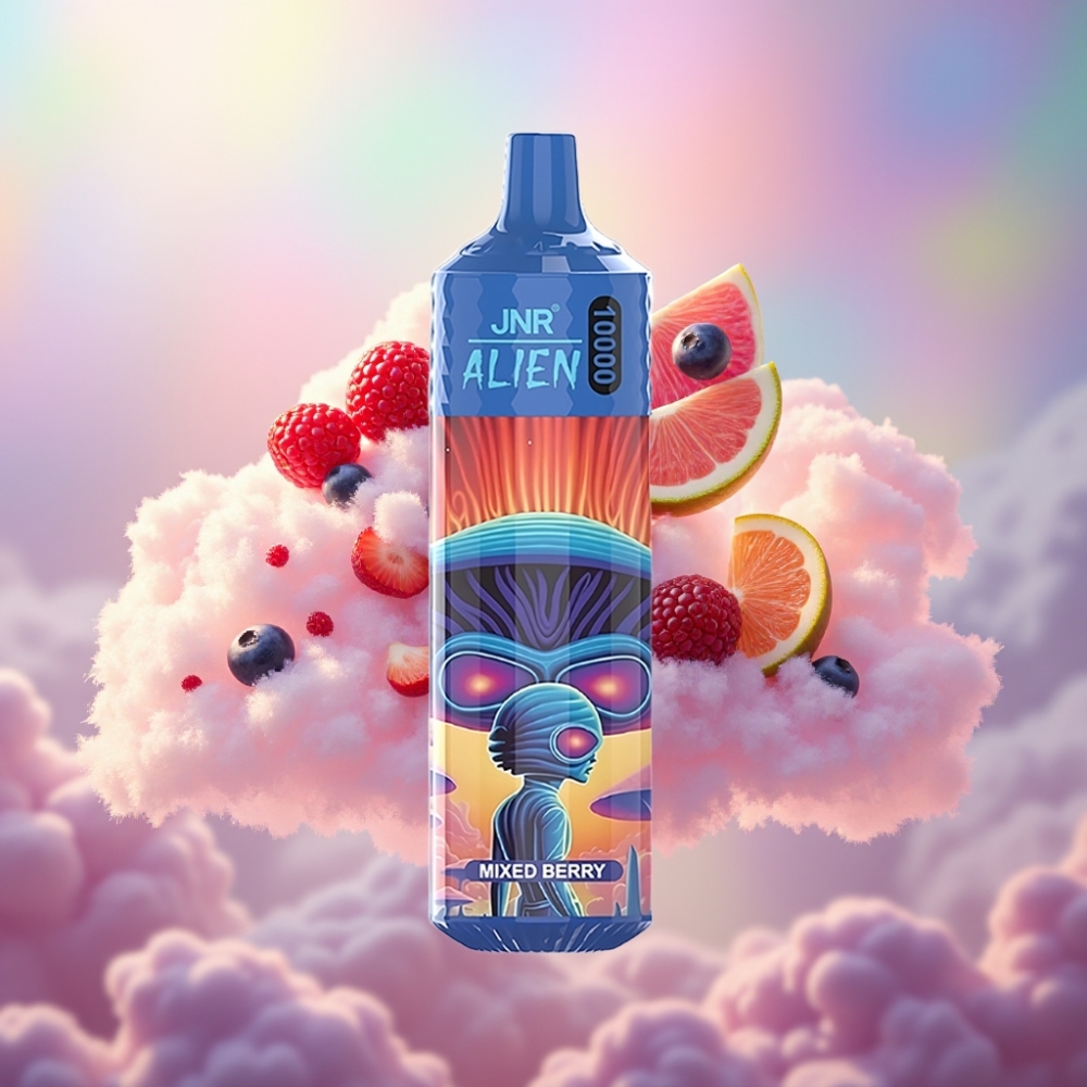 JNR Alien 10000 Põng Disposabel Vape Segamari (RGB) – 850mAh, 20ml, Tüüp-C Kiire Laadimine, 1.2 Ohm Võrkpool