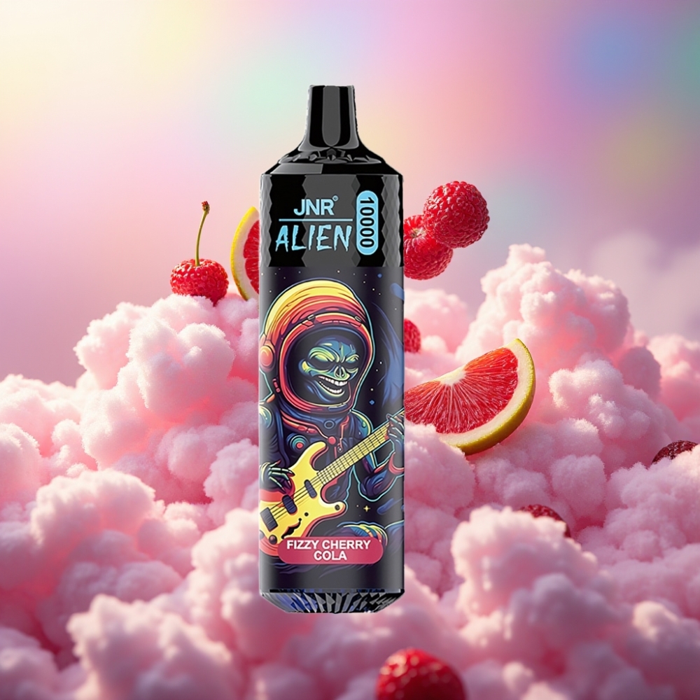 JNR Alien 10000 Põnget – Värsket Kirsikola 20ml, 850mAh, RGB-tuled