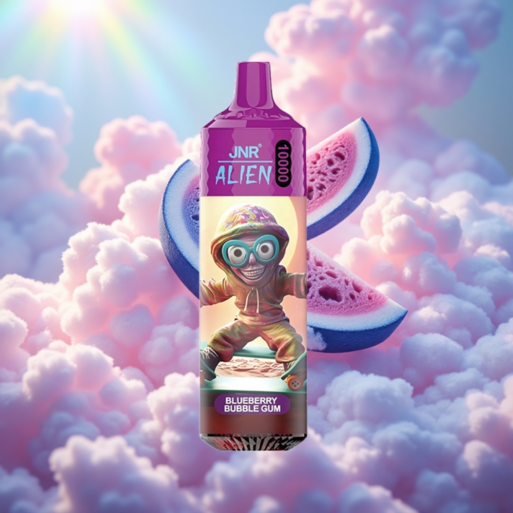 JNR Alien 10000 Põngete Disposabel Vape Mustika Mullikommi