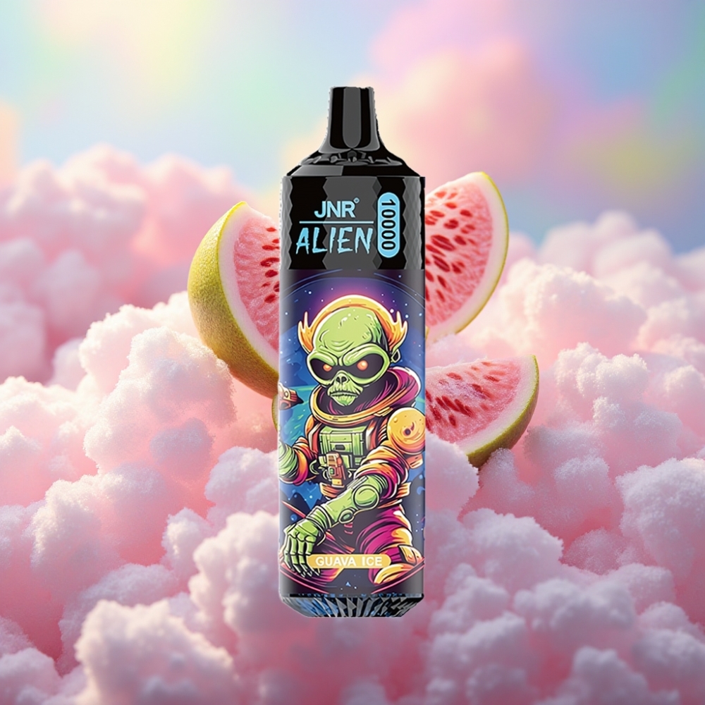 JNR Alien 10000 Puffs Guaia jää spordiline RGB LED Ühekordselt Kasutatav Vape