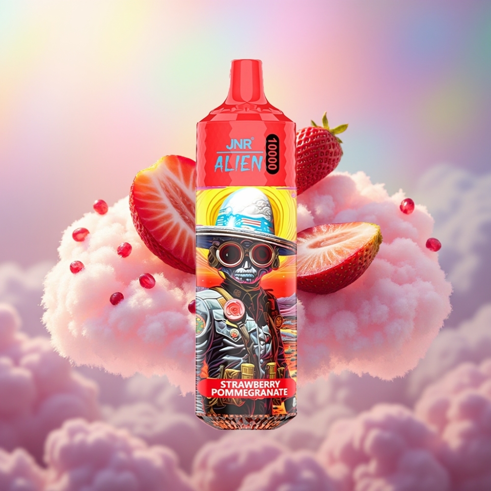 JNR Alien 10000 Puffs Maasika-Granaadihea