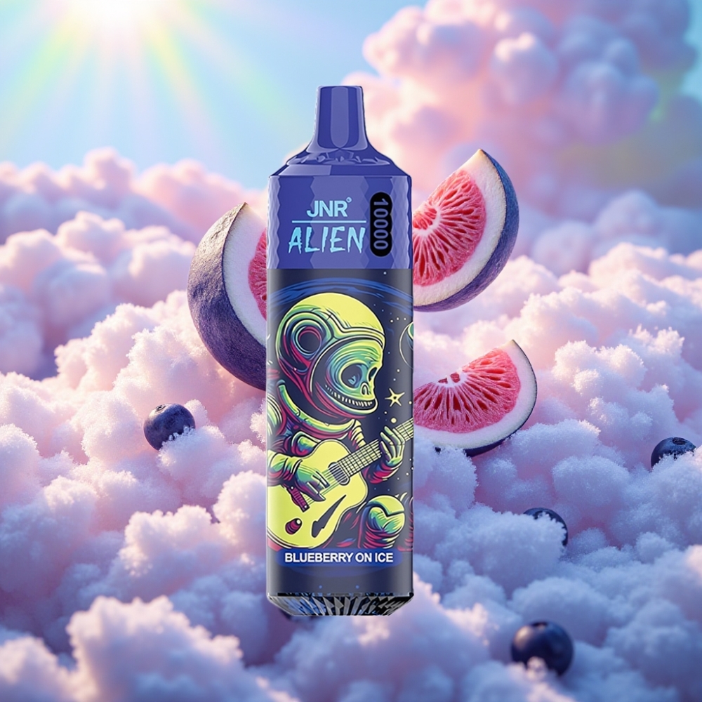JNR Alien 10000 Puffs Mustikas Ja Jää Ühekordselt Kasutatav Vape