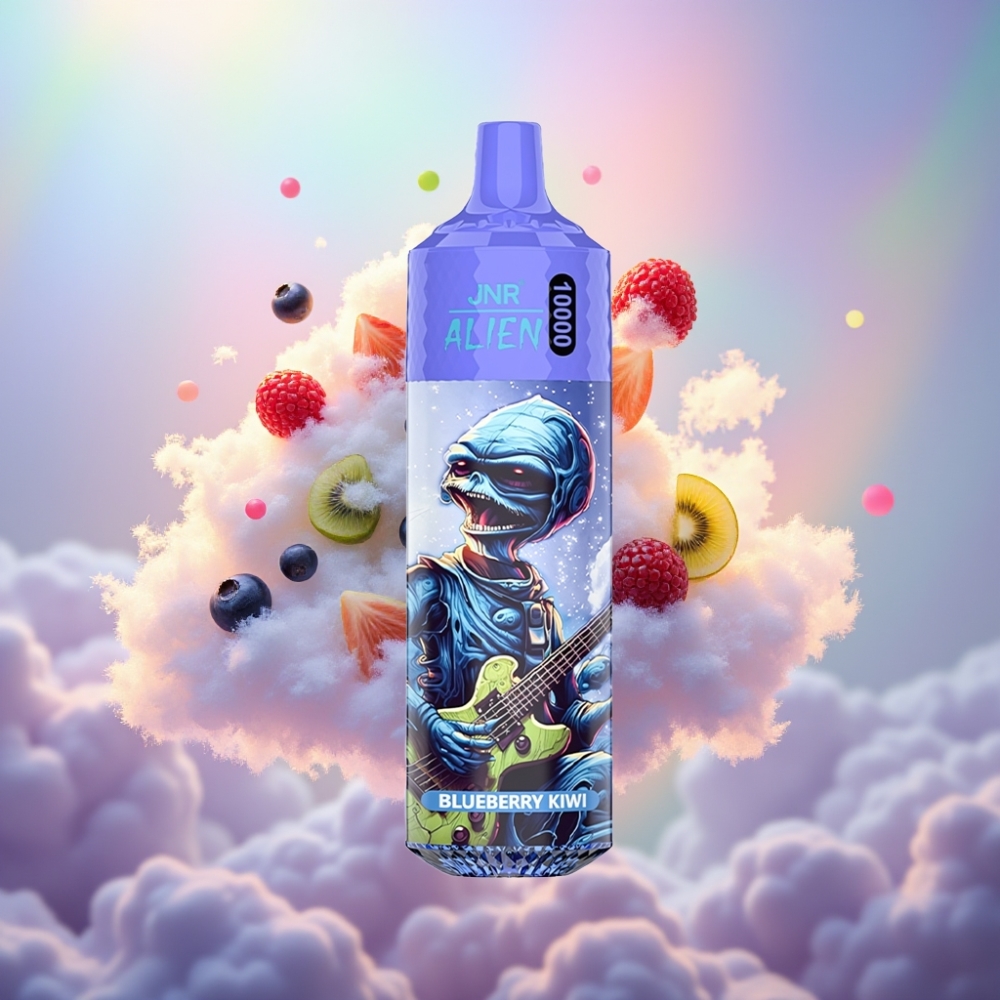JNR Alien 10000 Puffs Mustikas-Kiivi Tüüp-C Kiirlaadimine RGB-tuledega