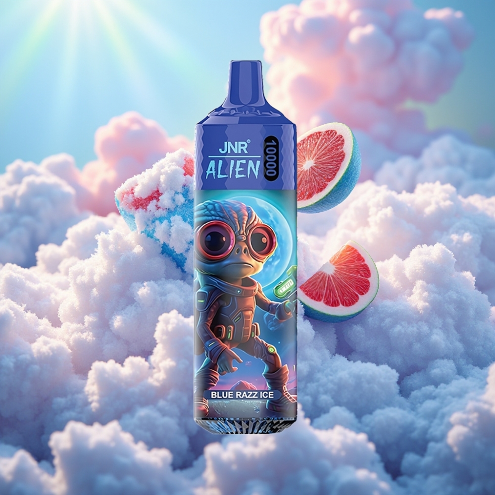 JNR Alien 10000 Sõlmed 850mAh Akumahutus 20ml E-vedelik Sinine Raaz Jää