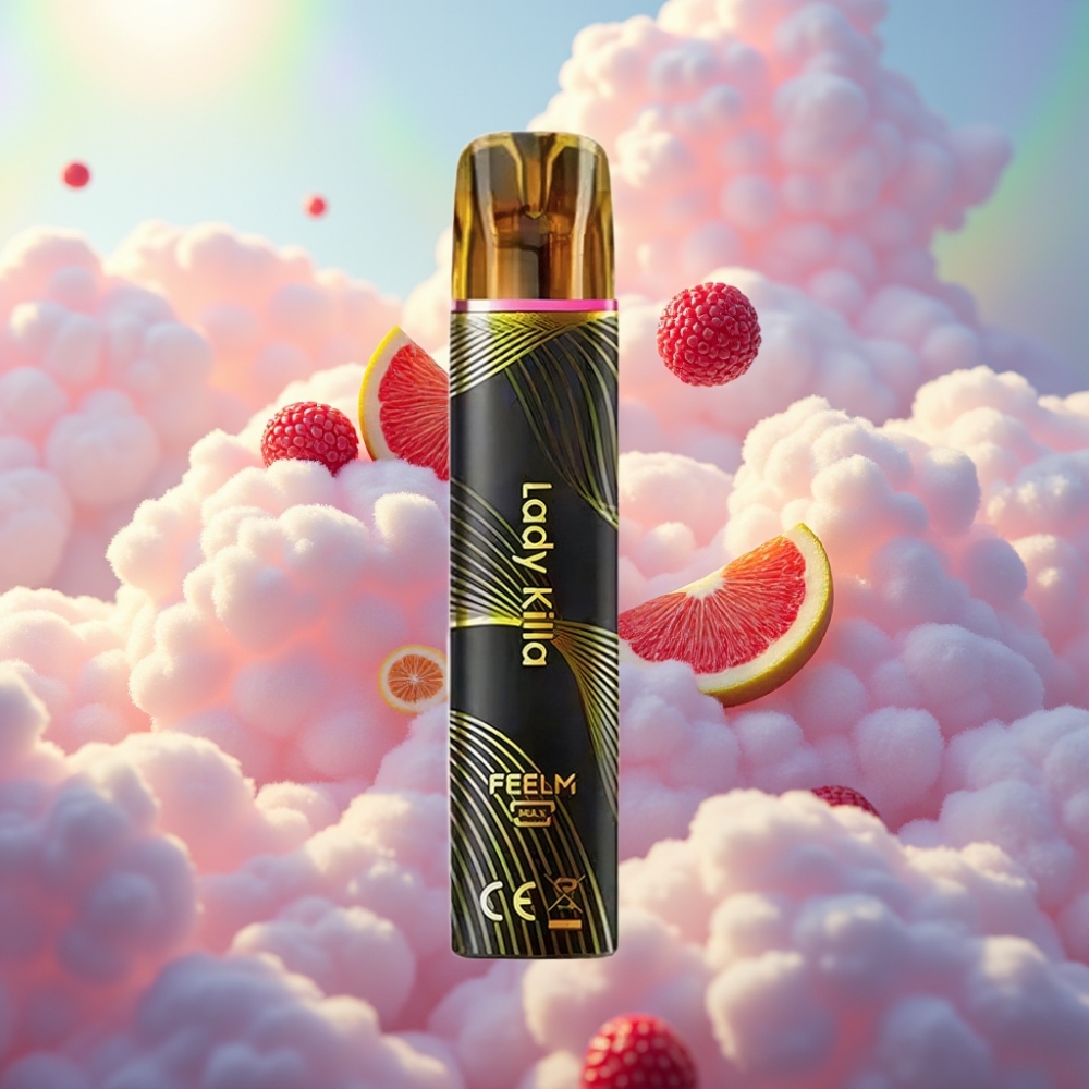 JNR Black&Golden 600+200 Pihust Ühekordselt Kasutatav Vape