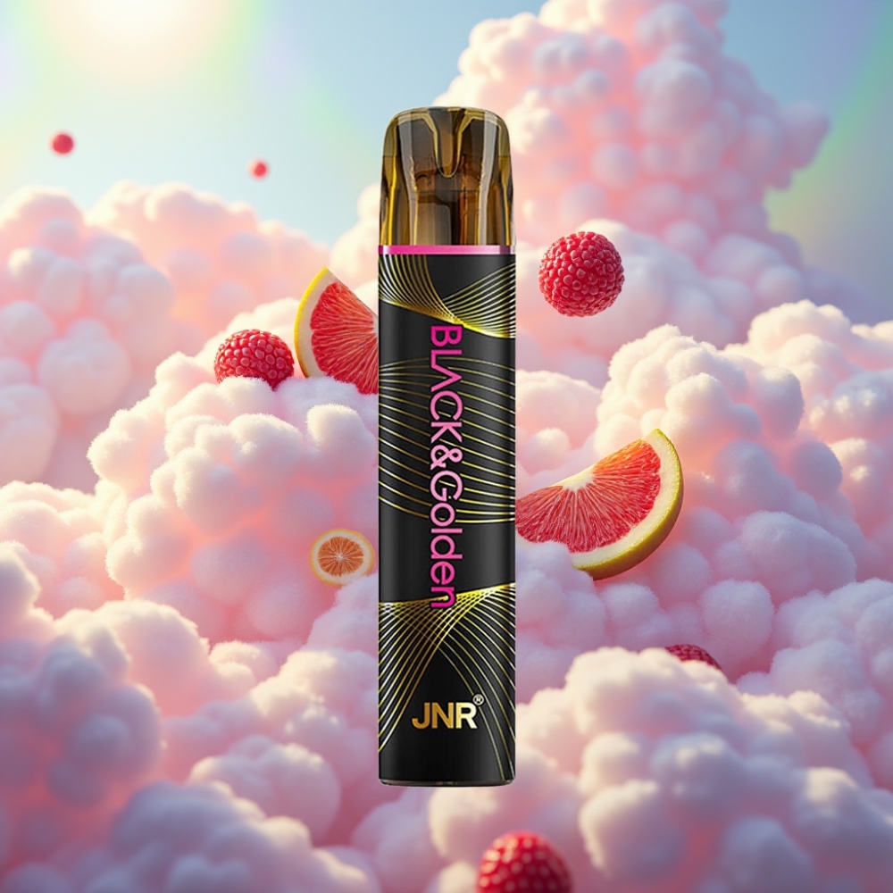 JNR Black&Golden 600+200 Pihust Ühekordselt Kasutatav Vape
