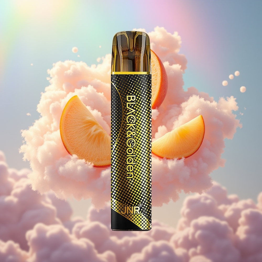 JNR Black&Golden 600+200 Puffs Ühekordne Vape Kolmekordne Mango 600+200 Puffs 550mAh 2ml