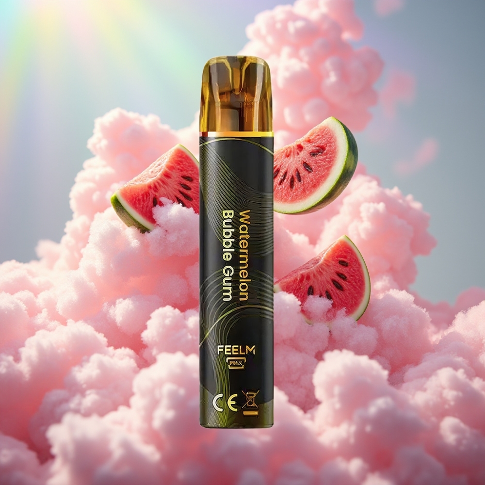 JNR Black&Golden 600+200 Puffs Ühekordne Vape Vesimelonimullikomm