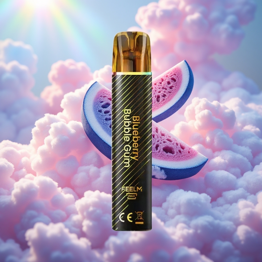 JNR Black&Golden 600+200 Puffs Ühekordselt Kasutatav Vape Sinised Mullikomm