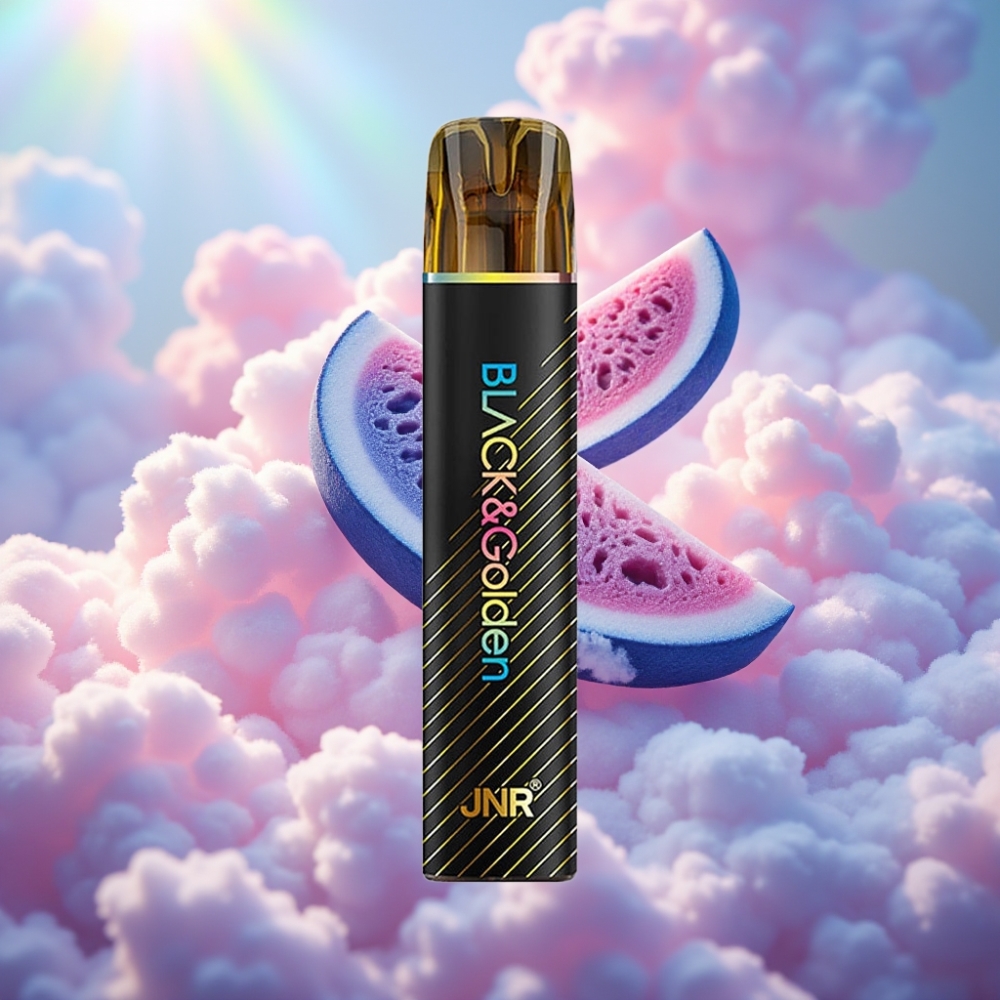 JNR Black&Golden 600+200 Puffs Ühekordselt Kasutatav Vape Sinised Mullikomm
