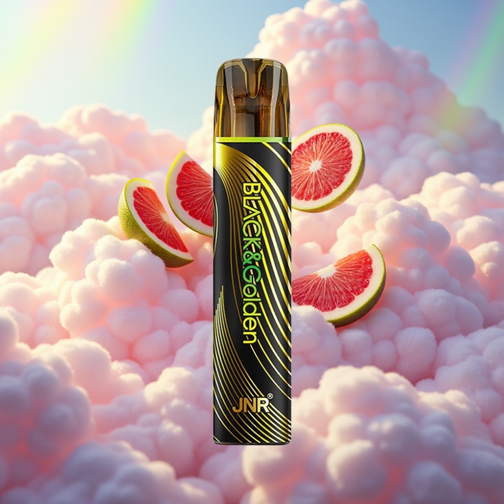 JNR Black&Golden 600+200 Puffs Ühekordselt Kasutatav Vape