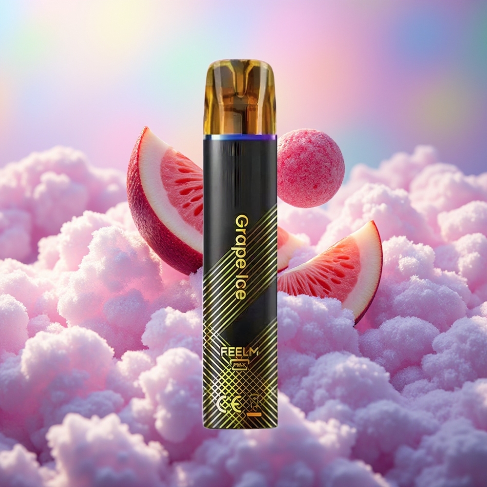 JNR Black&Golden 600+200 Puffs Ühekordselt Kasutatav Vape Viinamarja Jää