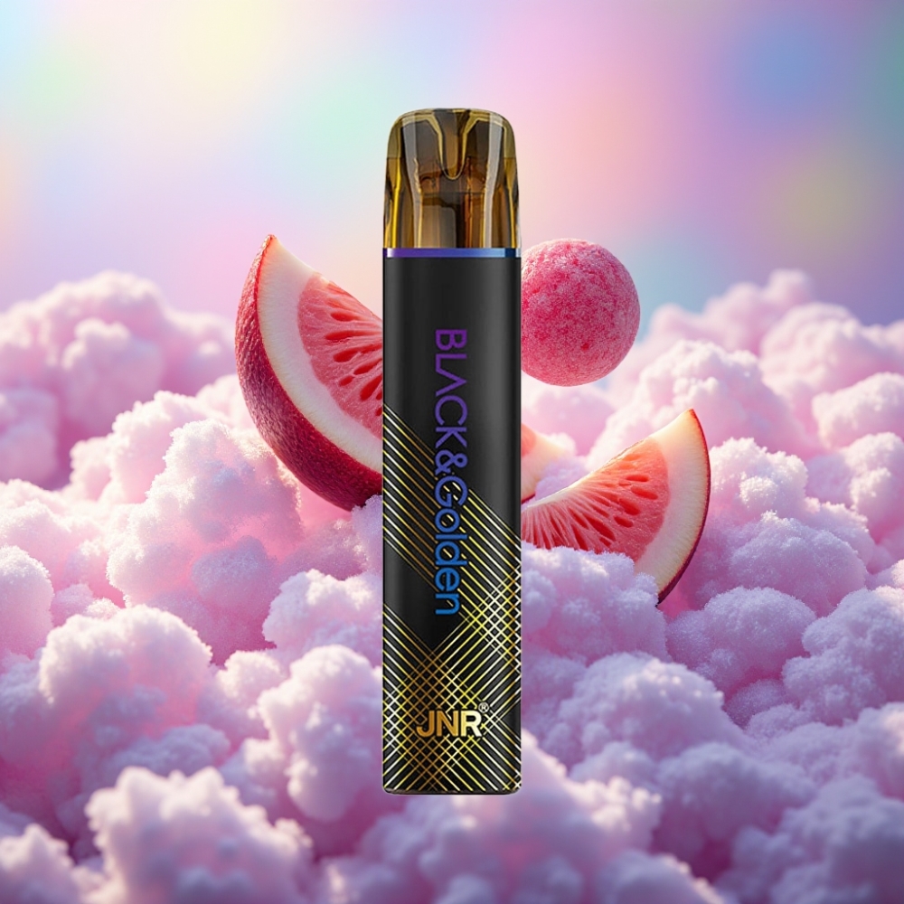 JNR Black&Golden 600+200 Puffs Ühekordselt Kasutatav Vape Viinamarja Jää