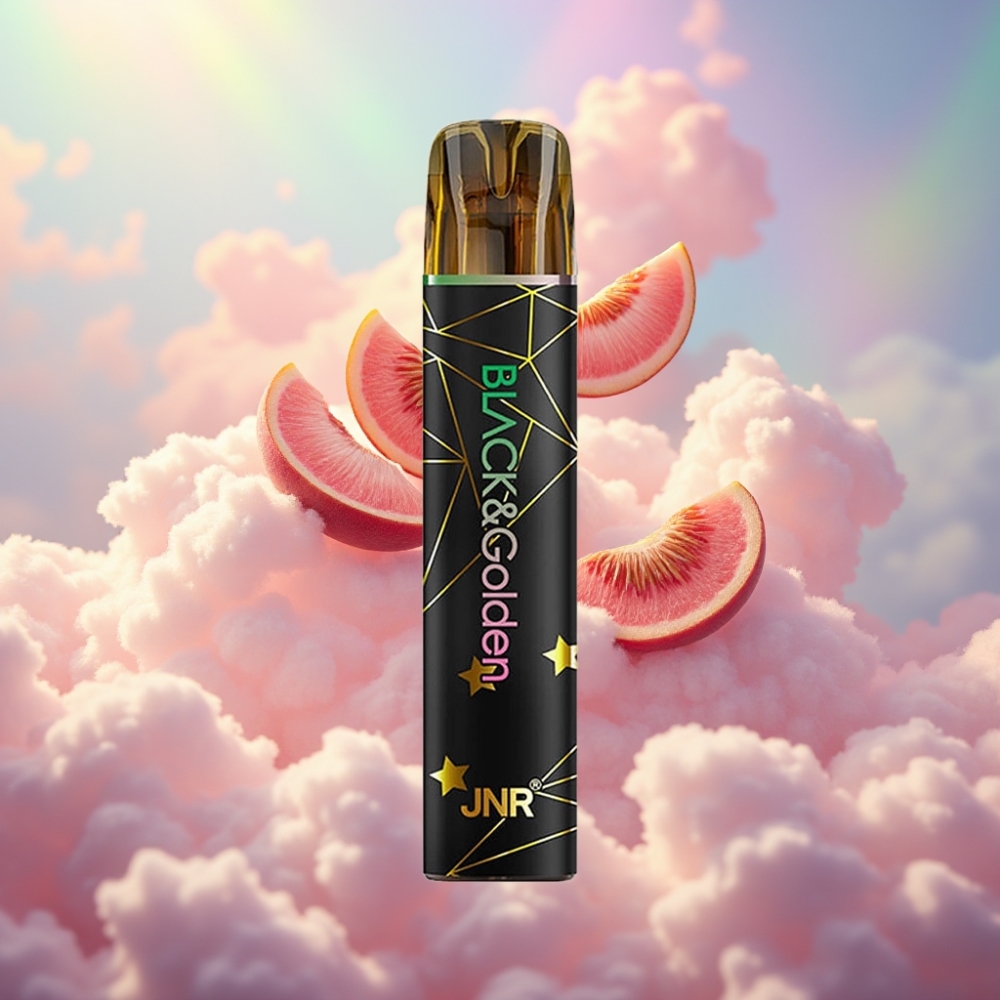 JNR Black&Golden 600+200 Puffs Ühekordselt Kasutatav Vape Virsik