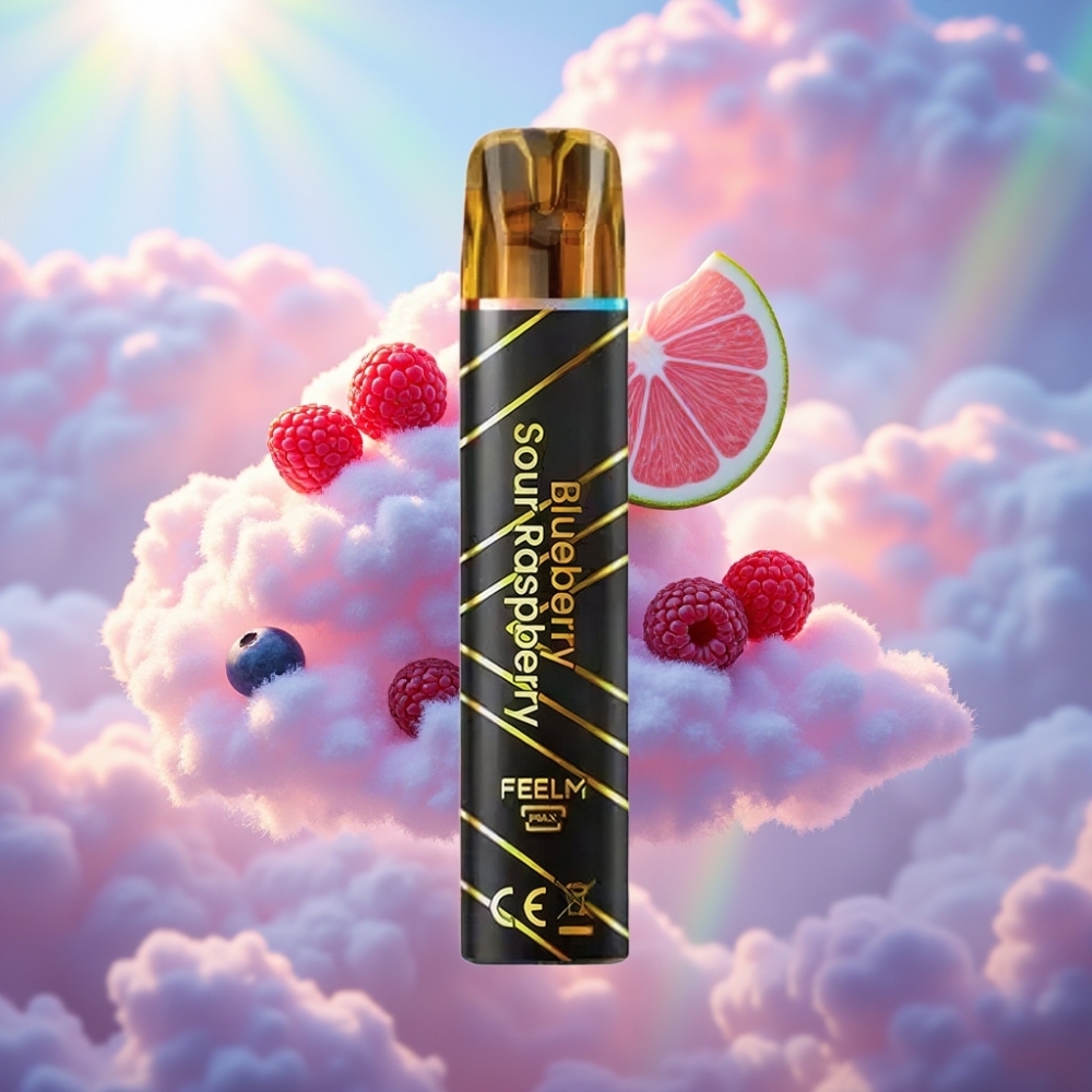 JNR Black&Golden 600+200 Suts Ühekordselt Kasutatav Vape Mustikas-Hapukarasmari