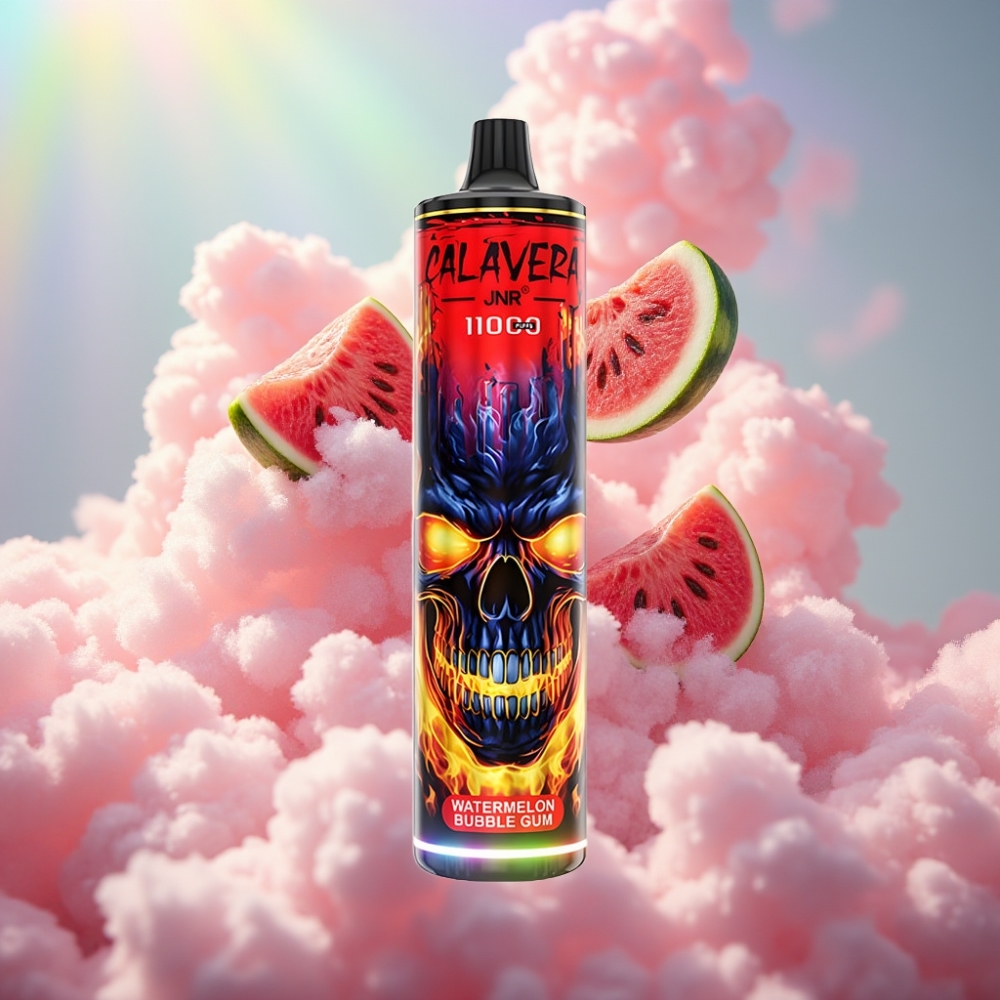 JNR Calavera 11000 Puffs Ühekordne Veip (Arbuusi Mullikommi Maitse) – 850 mAh, 21ml, 1.0ohm