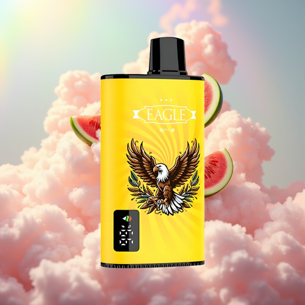 JNR EAGLE Smart 23000 Puffs Digitaalne Ekraan 1.0ohm Mesh Coil Reguleeritav Õhuvool Virsik Mango-Arbuus