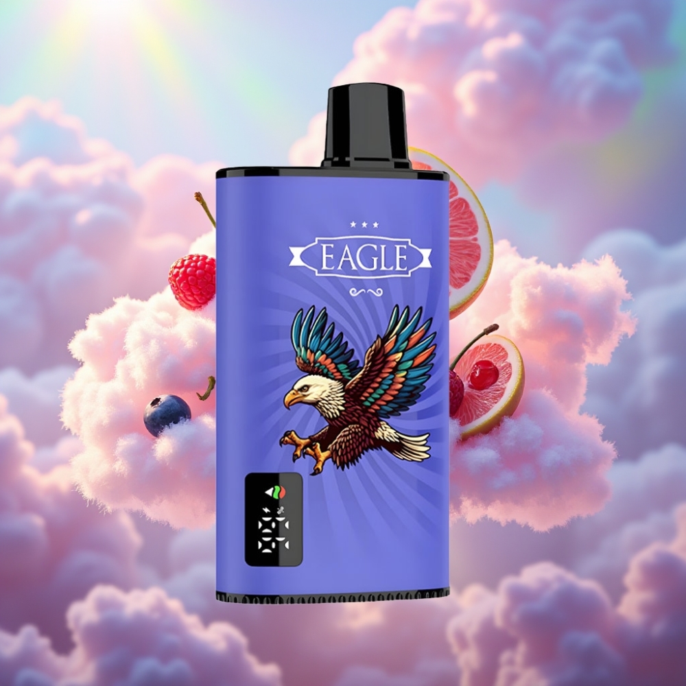 JNR EAGLE Smart 23000 Puffs Ühekordselt Kasutatav Vape Mustikas Vaarikas Kirsid