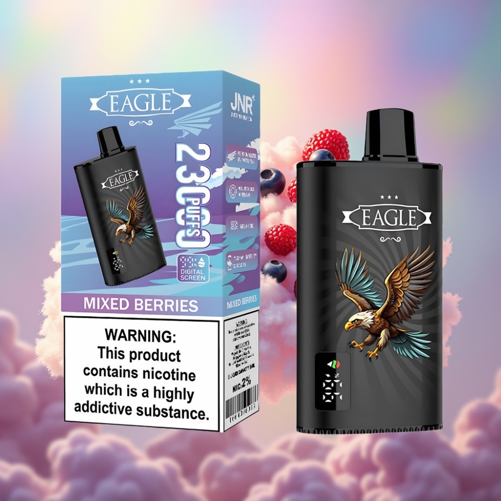 JNR EAGLE Smart 23000 Puffs Ühekordselt Kasutatav Vape Segavalikud Marjad