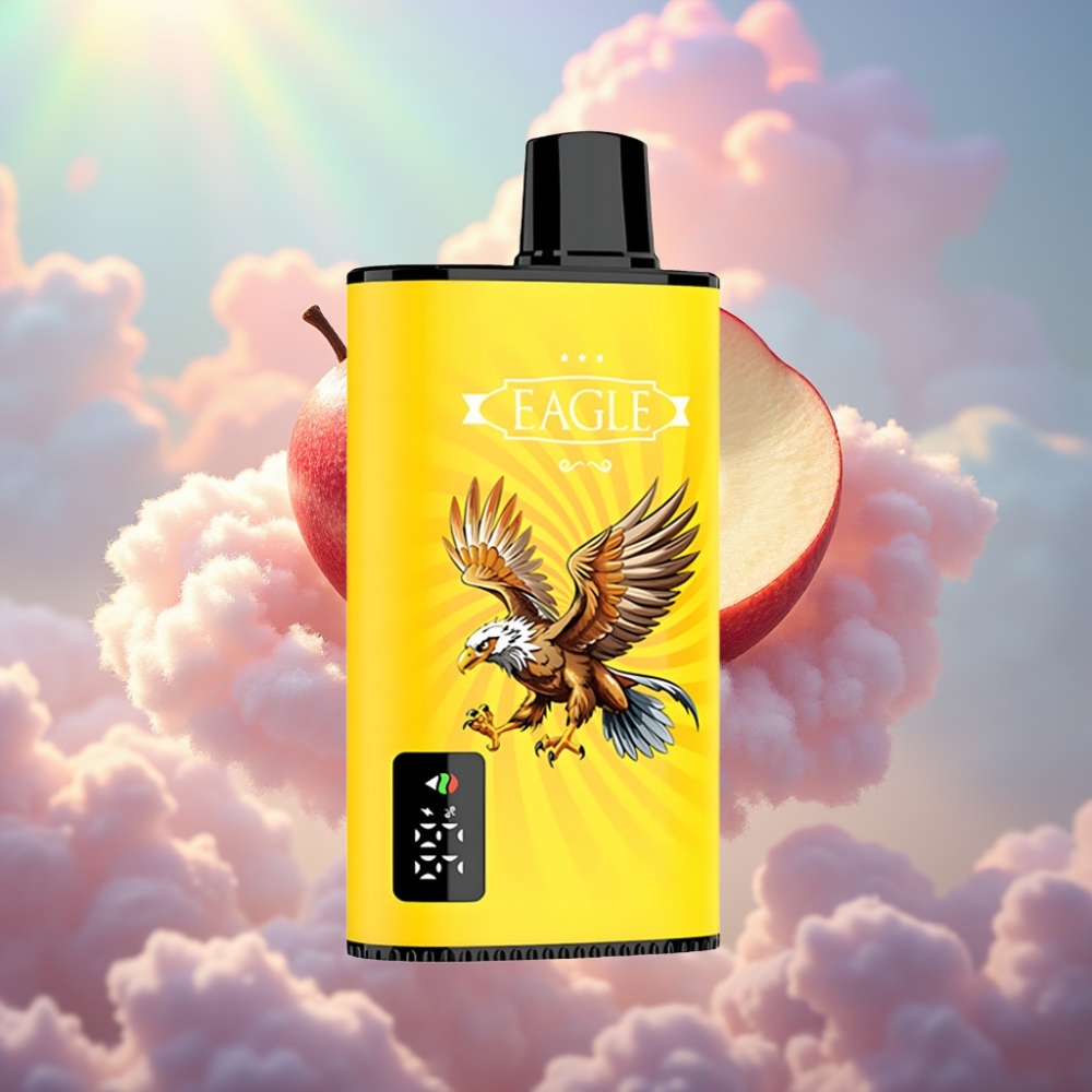 JNR EAGLE Smart 23000 Puhangu Ühekordne Vape Digitaalse Ekraaniga, 1.0ohm Mesh Mähis, Reguleeritava Õhuvooluga, Topelt Õun
