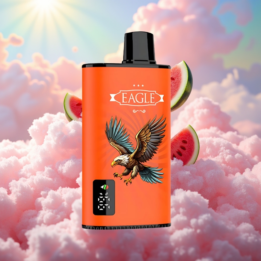 JNR EAGLE Smart 23000 Tiksu Ühekordne Vape Digitaalse Ekraani, 1.0ohm Võrkkerga, Reguleeritava Õhuvooluga (Arbuusi-Jää)