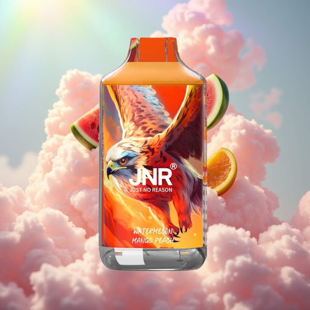 JNR Falcon 16000 Puffs Disposabelne Vape Arb-Mango-Peetš (850 mAh, 22ml, Dual Mesh Coil)
