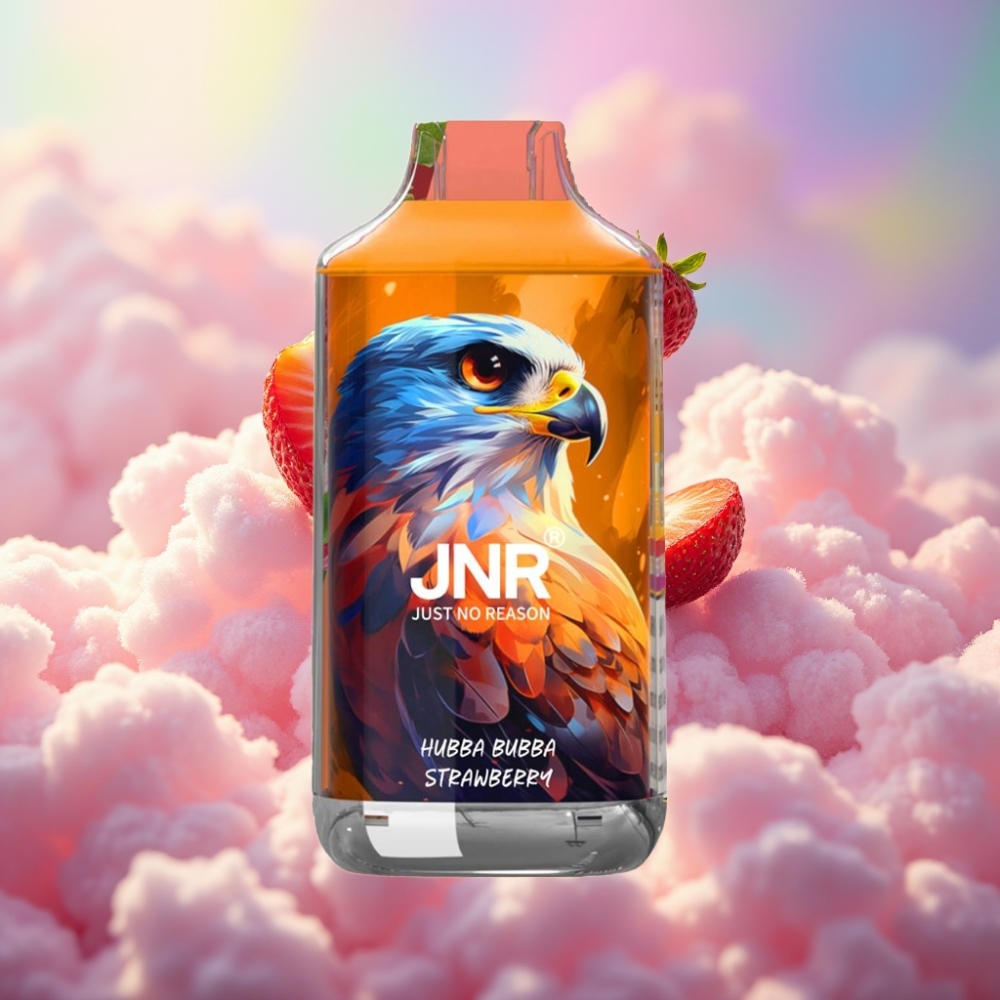JNR Falcon 16000 Puffs Ühekordselt Kasutatav Vape Hubba Bubba Maasika