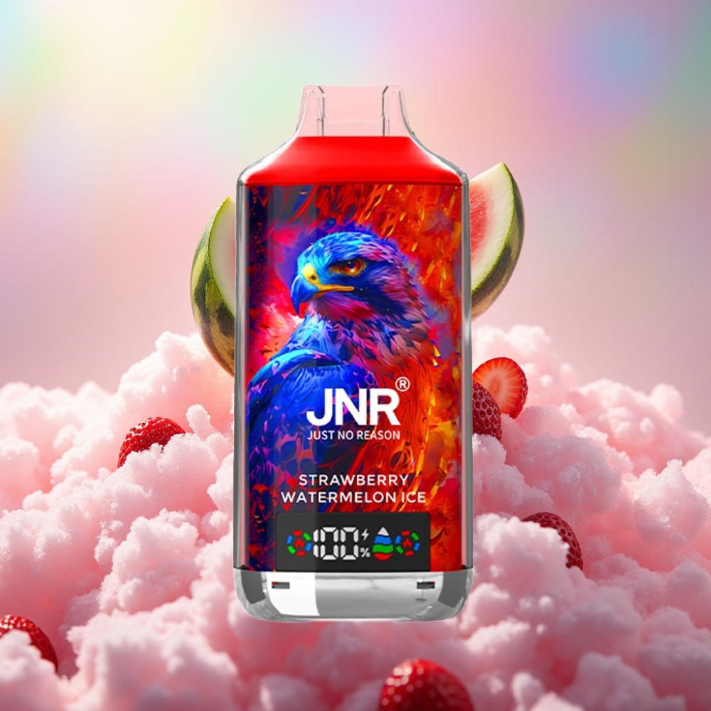 JNR Falcon X 18000 Puffs, 750mAh, 24ml, Dual Mesh Coil, Maasikas-Arbuusi Jää
