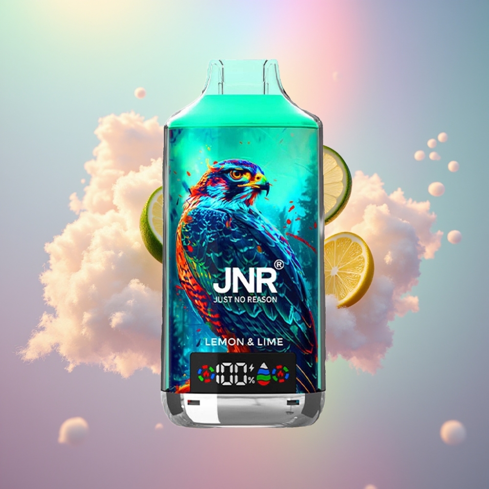 JNR Falcon X 18000 Puffs, 750mAh, 24ml, Topeltvõre, Sidruni-Laimi