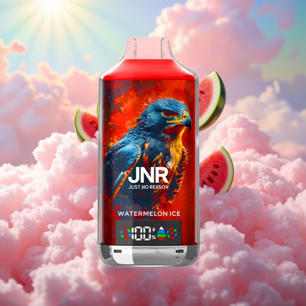 JNR Falcon X 18000 Puffs Disposabel Vape Arbujaa Jää (750mAh, 24ml, Dual Mesh Coil, Type-C)