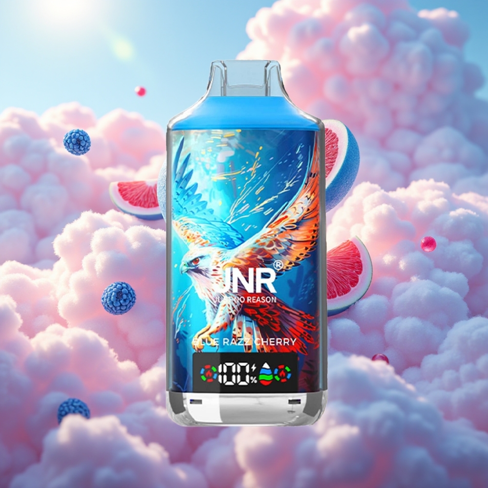 JNR Falcon X 18000 Puffs Disposabelne Vape Sinine Vaarika-Kirs