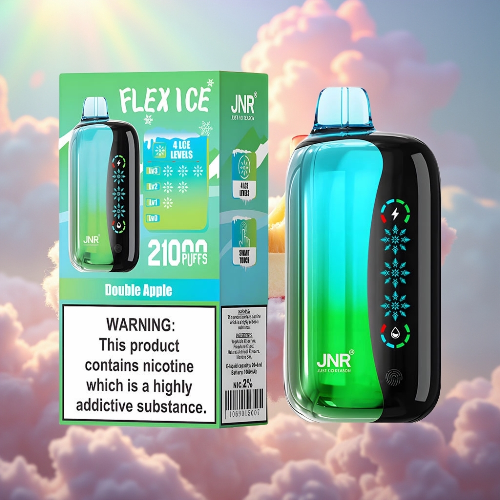 JNR Flex Ice 21000 Sööki Ühekordne Vape (Kahe Õuna Maitse)